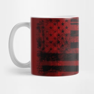 American Flag Hawk Mug